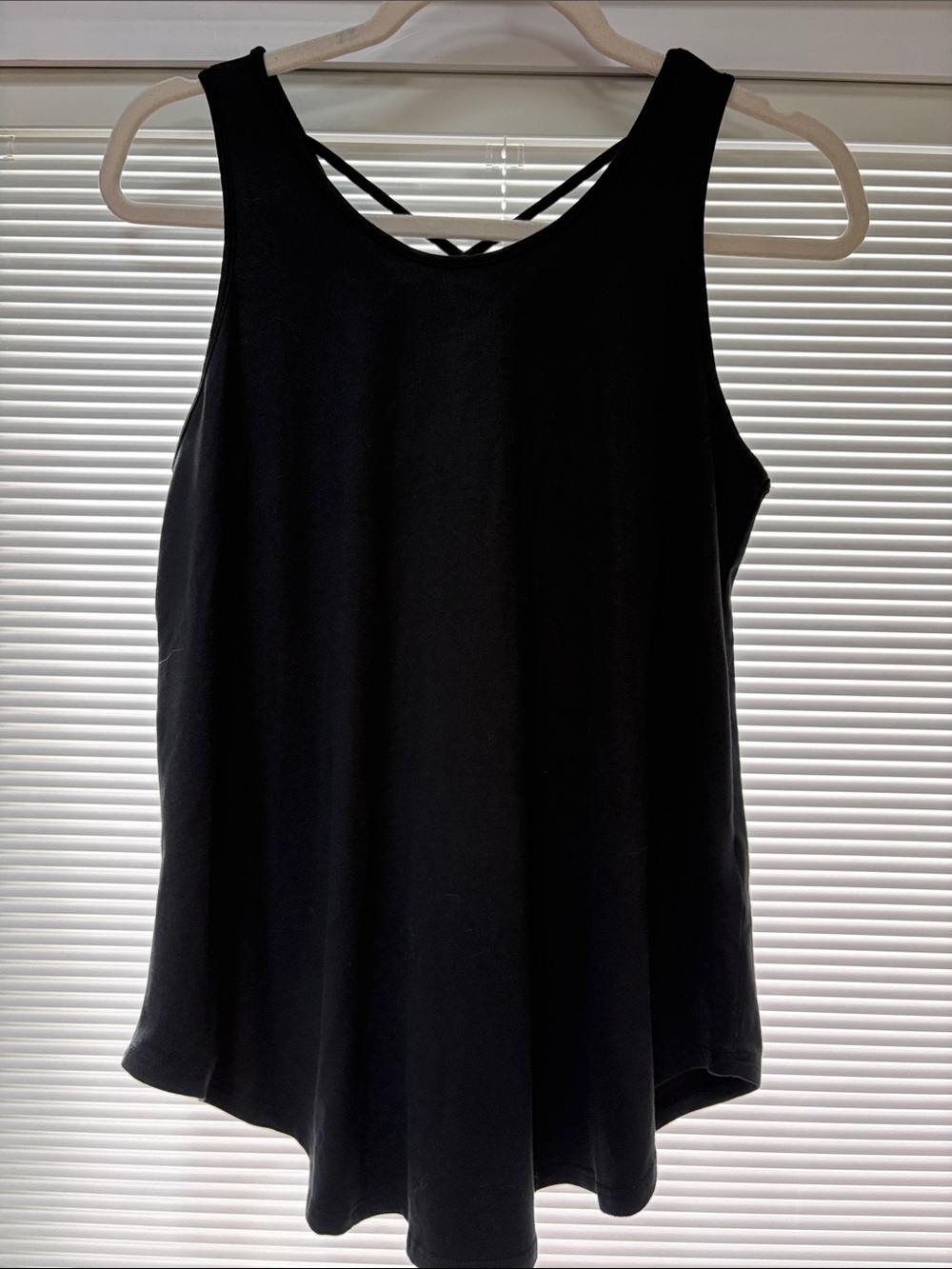 LuLaRoe Black Crisscross Back Tank Top